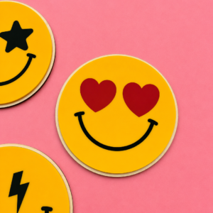 Emoji - hjerteøyne - Bilde 1